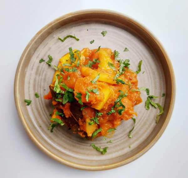 Sweet And Sour Pumpkin & Green Mango Masala